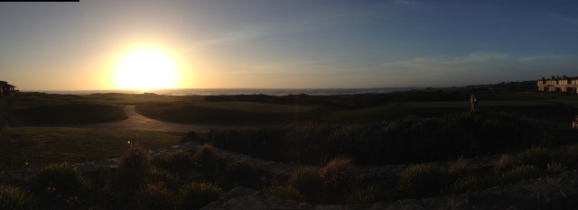 Sunset over Inn at Spanish Bay April 29, 2013 Who knows where this beauty may lead?