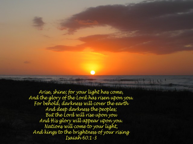 As the new day dawns it is pregnant with hope.