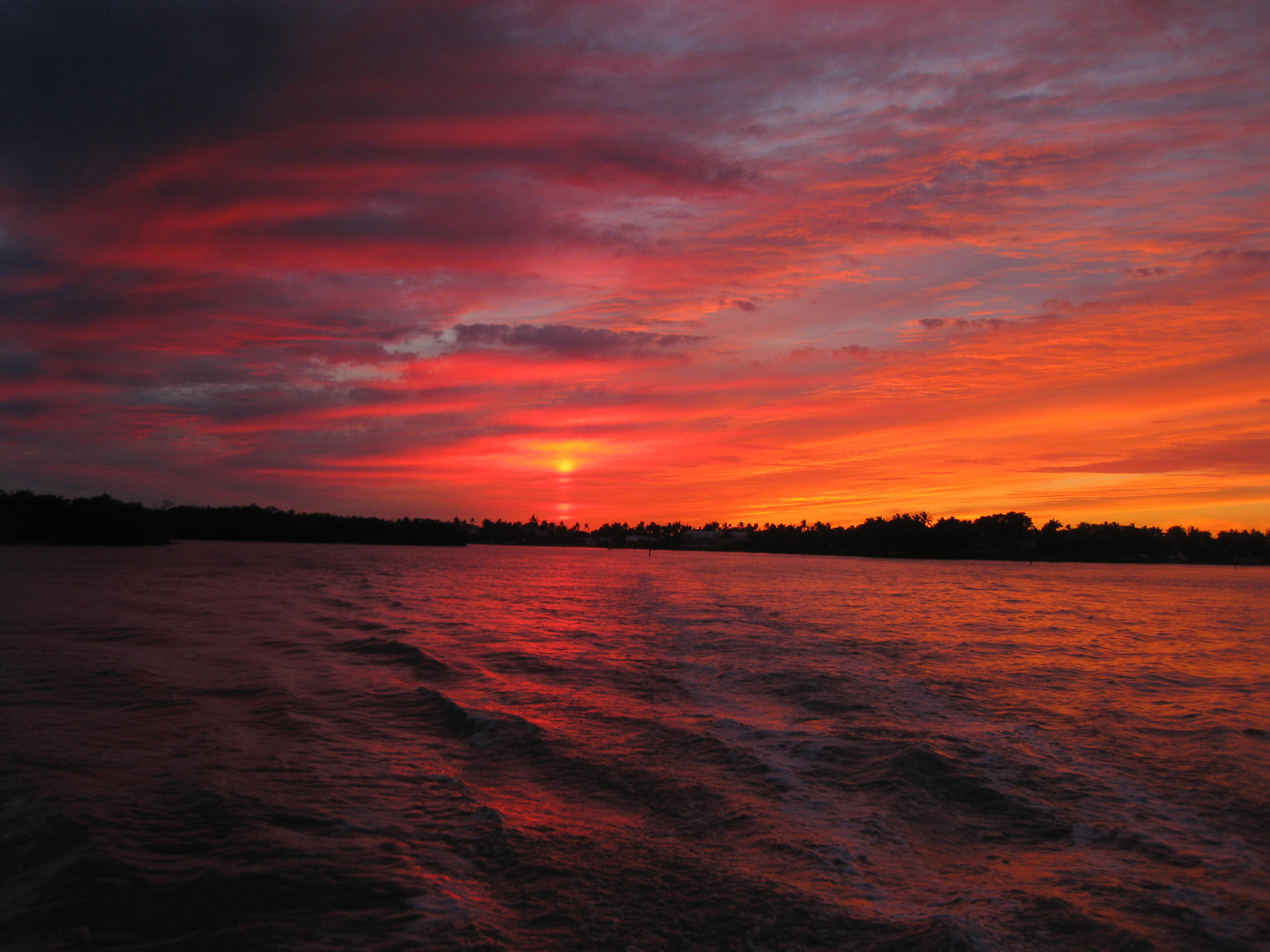 Sunset Mirrored Naples 011714